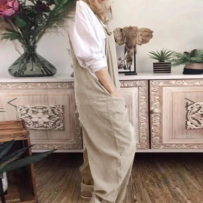 Overalls Jumpsuit Lavet Af Løst Bundet Bomuld Og Hør | Let & Åndbar Til Hverdag | Vanero