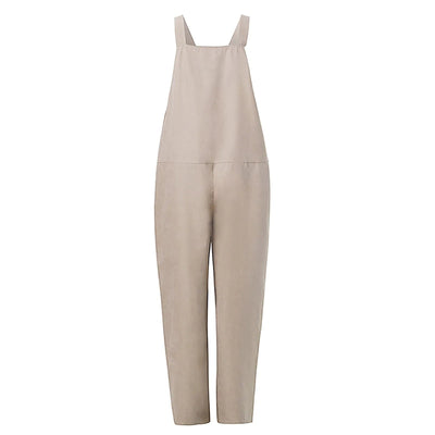 Overalls Jumpsuit Lavet Af Løst Bundet Bomuld Og Hør | Let & Åndbar Til Hverdag | Vanero