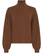 Mia Viskose, Polyester & Polyamid | Afslappet Pasform Sweater | Høj Krave til Hverdagsbrug & Kølige Dage | Vanero