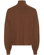 Mia Viskose, Polyester & Polyamid | Afslappet Pasform Sweater | Høj Krave til Hverdagsbrug & Kølige Dage | Vanero