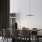 LED Pendellampe | Jern Loftlampe Med Integreret LED & Nikkelfinish | Til Spise- & Opholdsrum | Vanero