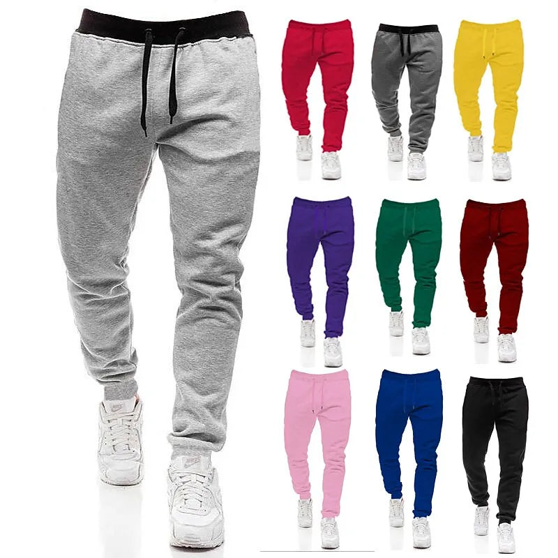 Herre Joggingbukser Tekstilmateriale | Afslappet Pasform Fritidsbukser | Snøre Talje Til Hverdagsbrug & Afslapning | Vanero