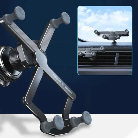 Roterende Mobilholder Til Bil | 360 Graders Dashboard- & Ventilationsdesign | Håndfri Navigation Til 4,7–7,2 Tommer Telefoner | Vanero