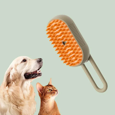 HydroGroom | 3-i-1 Dampbørste til Katte og Hunde - Massage, Pleje og Hårfjerning | Vanero
