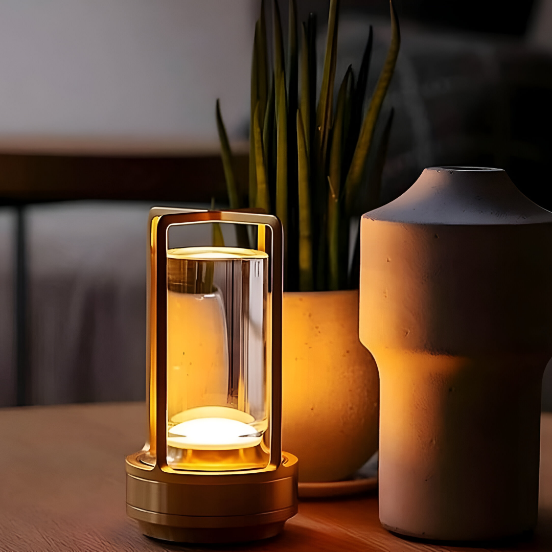 ElegantLight Bordlampe | Vandtæt og bærbar Belysning med Stil | Vanero