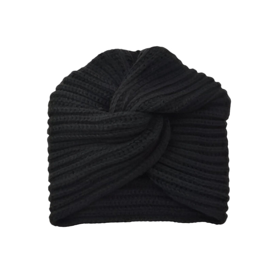 Dame Strikketurban i Cashmere-Uldblanding | Krydset Frontdesign | Blød Hovedbeklædning Til Casual & Formelle Outfits | Vanero