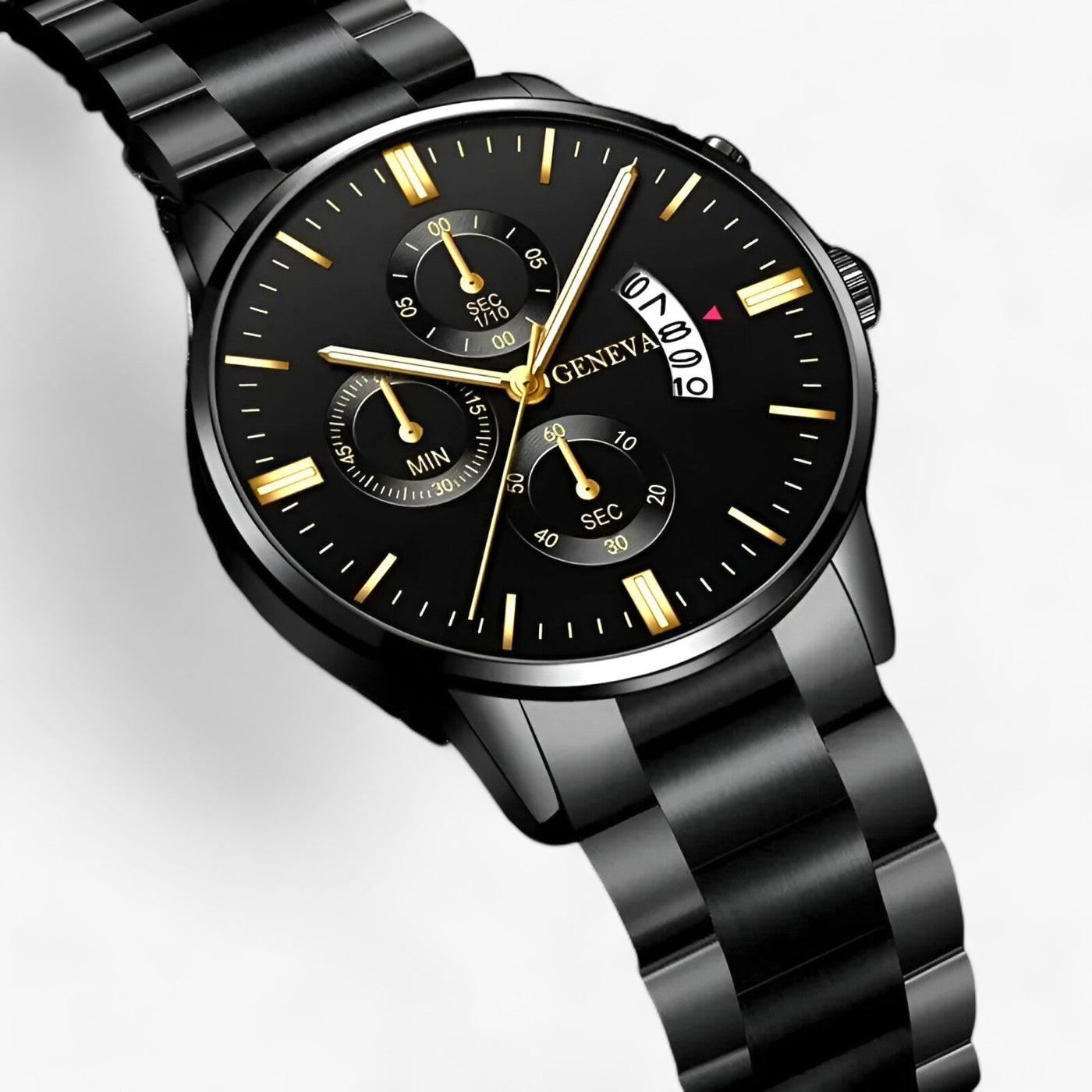 VernoTime Elegant Rund Urskive | Med Kalendervisning | Vanero