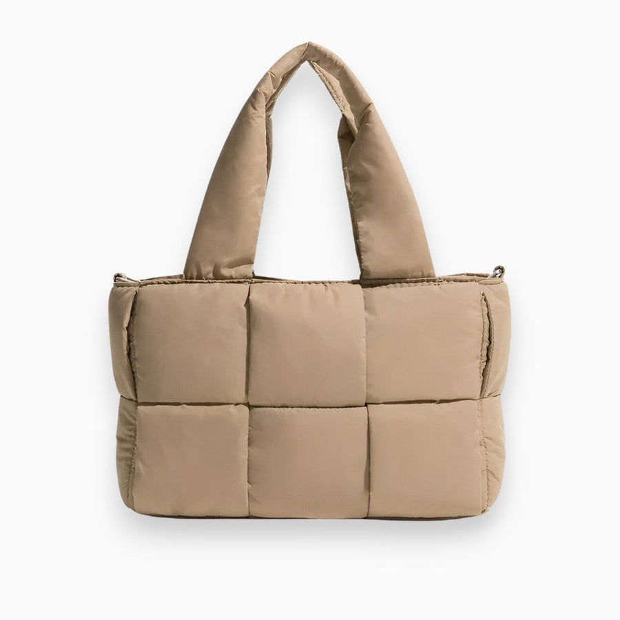 Shopper Taske Quiltet Stof | Standard Pasform Bæretaske | Rummeligt Letvægtsdesign Til Arbejde Shopping & Weekendture | Vanero