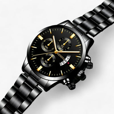 VernoTime Elegant Rund Urskive | Med Kalendervisning | Vanero