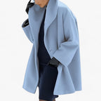 Dame Trenchcoat i Uldblanding | Langt Snit & Struktureret Pasform | Overtøj Til Business & Casual Vinterbrug | Vanero