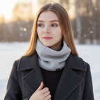 Plys Vinter Snood | Design Med Ansigts- & Halsdækning | Tykt Gult Ringtørklæde Til Daglig Lag-På-Lag i Koldt Vejr | Vanero