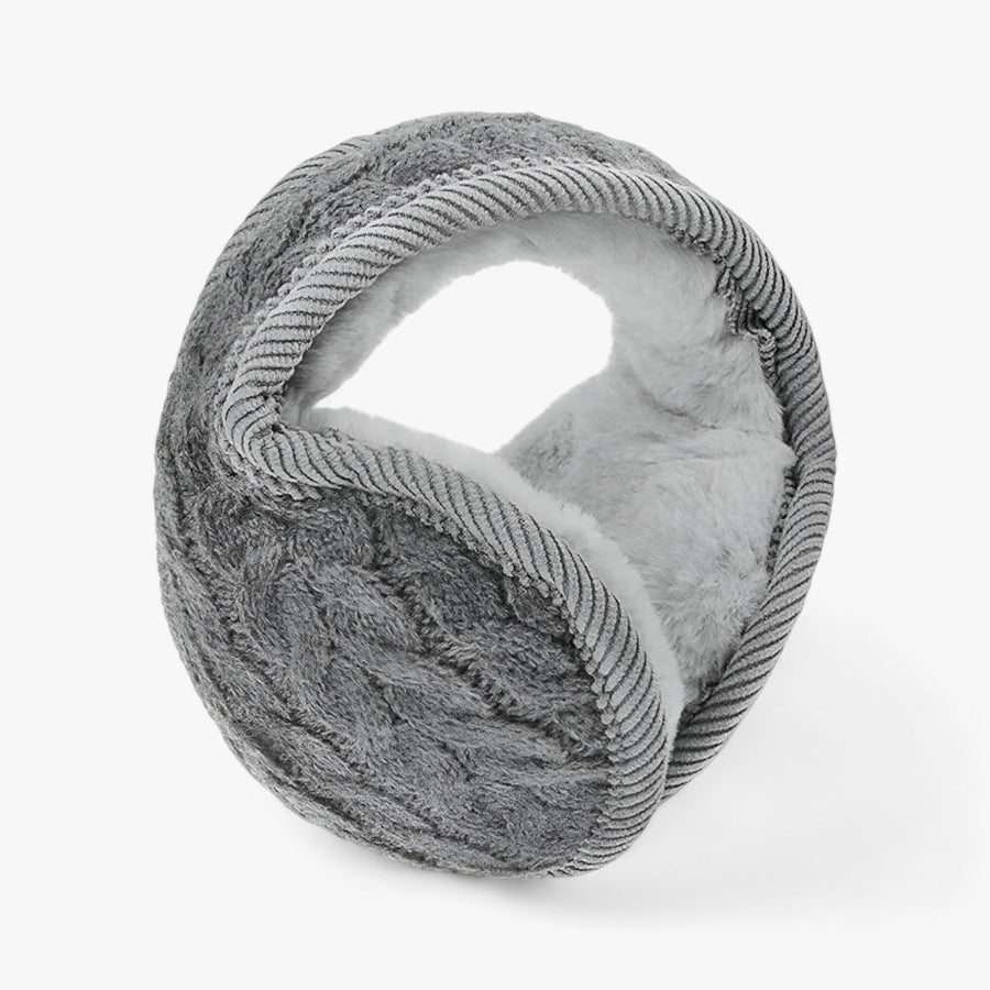 Unisex Fleece Ørevarmere | Vind- & Vandtæt Design | Grå Ørebeskyttelse Til Cykling, Vandring & Udendørs Vinterbrug | Vanero