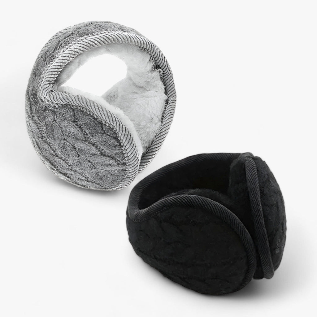 Unisex Fleece Ørevarmere | Vind- & Vandtæt Design | Grå Ørebeskyttelse Til Cykling, Vandring & Udendørs Vinterbrug | Vanero