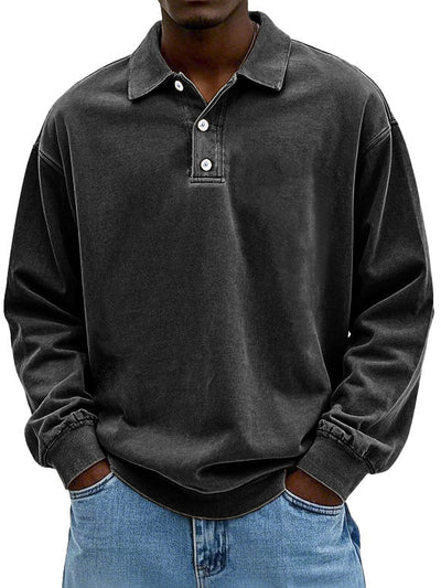 Maxime | Stilfuld Langærmet Polo Shirt l Vanero