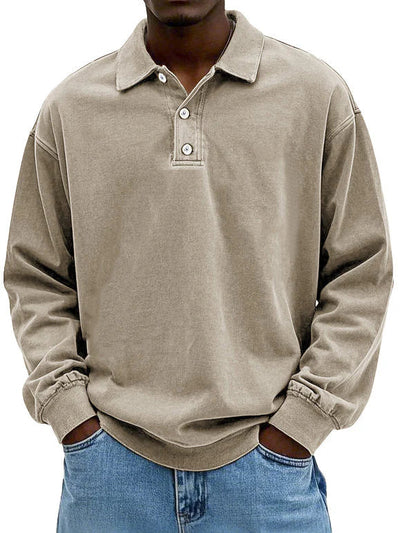 Maxime | Stilfuld Langærmet Polo Shirt l Vanero