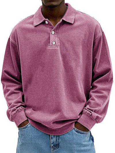 Maxime | Stilfuld Langærmet Polo Shirt l Vanero