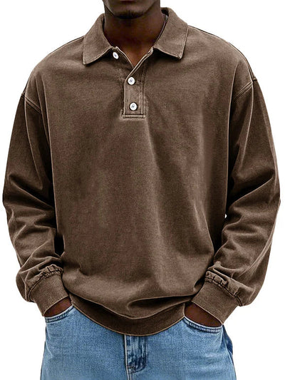 Maxime | Stilfuld Langærmet Polo Shirt l Vanero