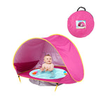 Babytelt | Polyester Babytelt Med UPF 50+ Beskyttelse Og Mini Pool | Strand Og Udendørs Brug | Vanero