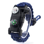 Survival Armbånd Paracord Outdoor Udstyr | Integreret Kompas Ildstarter Konstruktion | Camping Vandring Trekking & Beredskab Brug | Vanero