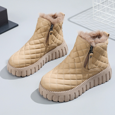 Alana | Eksklusive Dame Snesko Beige | Vanero