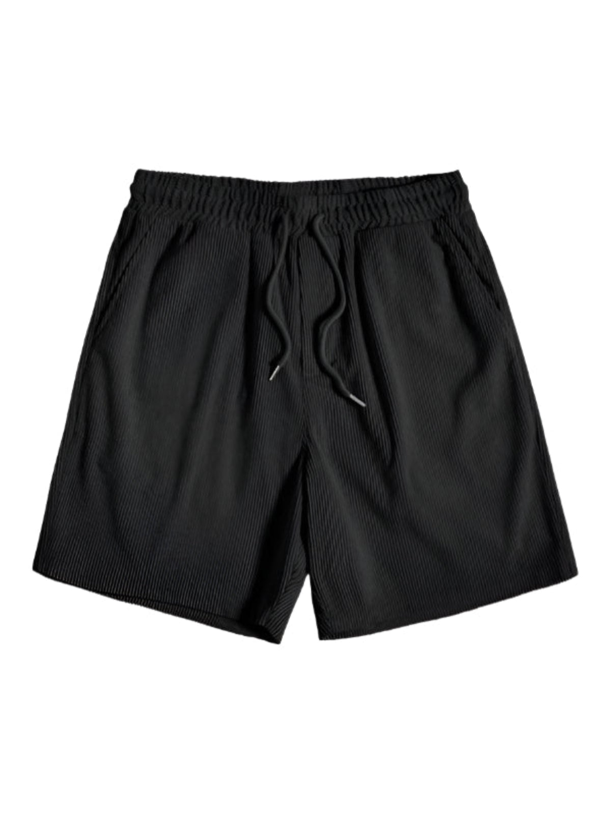 Herresæt Tekstilmateriale | Regular Fit T-Shirt & Shorts Sæt | Stribet Design til Fritidsaktiviteter & Strandbrug | Vanero
