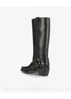 Helene Læderkonstruktion | Regular Fit Læderstøvler | 4 cm Hæl Med Højt Skaft til Hverdagsbrug & Formelle Outfits | Vanero