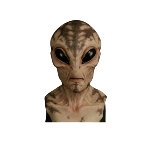 Alien Helhoved Maske Latex & Silikone | Håndmalet Kostumemaske | Til Halloween & Cosplay | Vanero