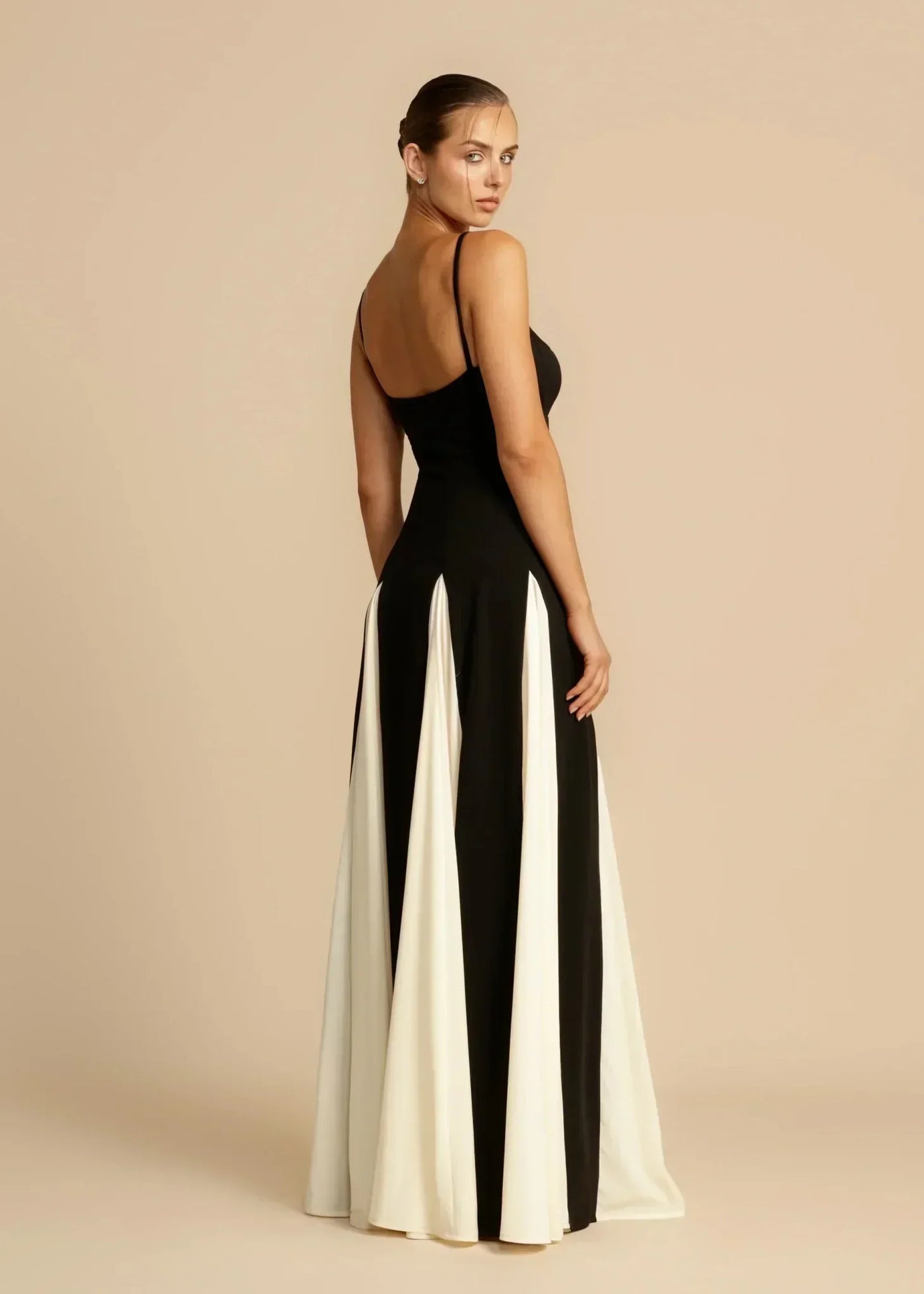 Elise | Stilfuld To-Tonet Maxi Kjole l Vanero