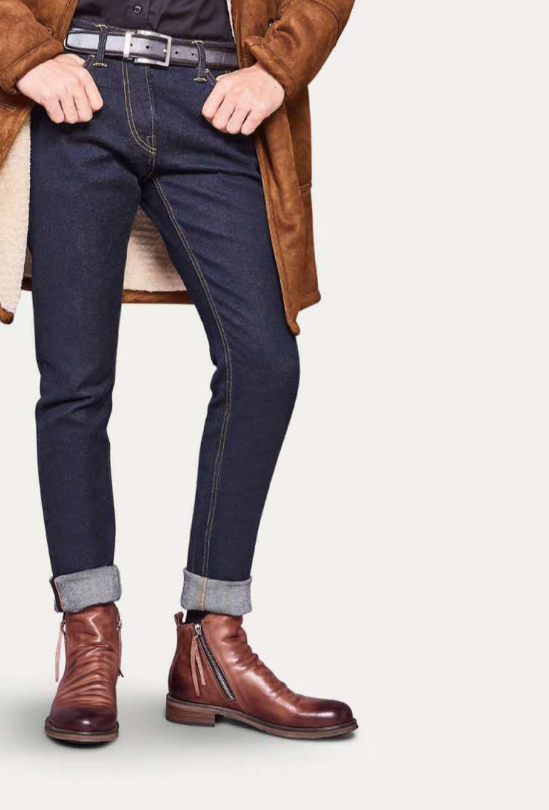 Herrestøvler | Sidelynlås Lav Hælkonstruktion | Hverdagsbrug & Semi-Formelle Outfits | Vanero