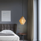 Flaskeformet Pendellampe Med Glasskærm | Loftlampe I Messing Kompatibel Med E27 Pærer | Justerbar Indendørs Belysning | Vanero