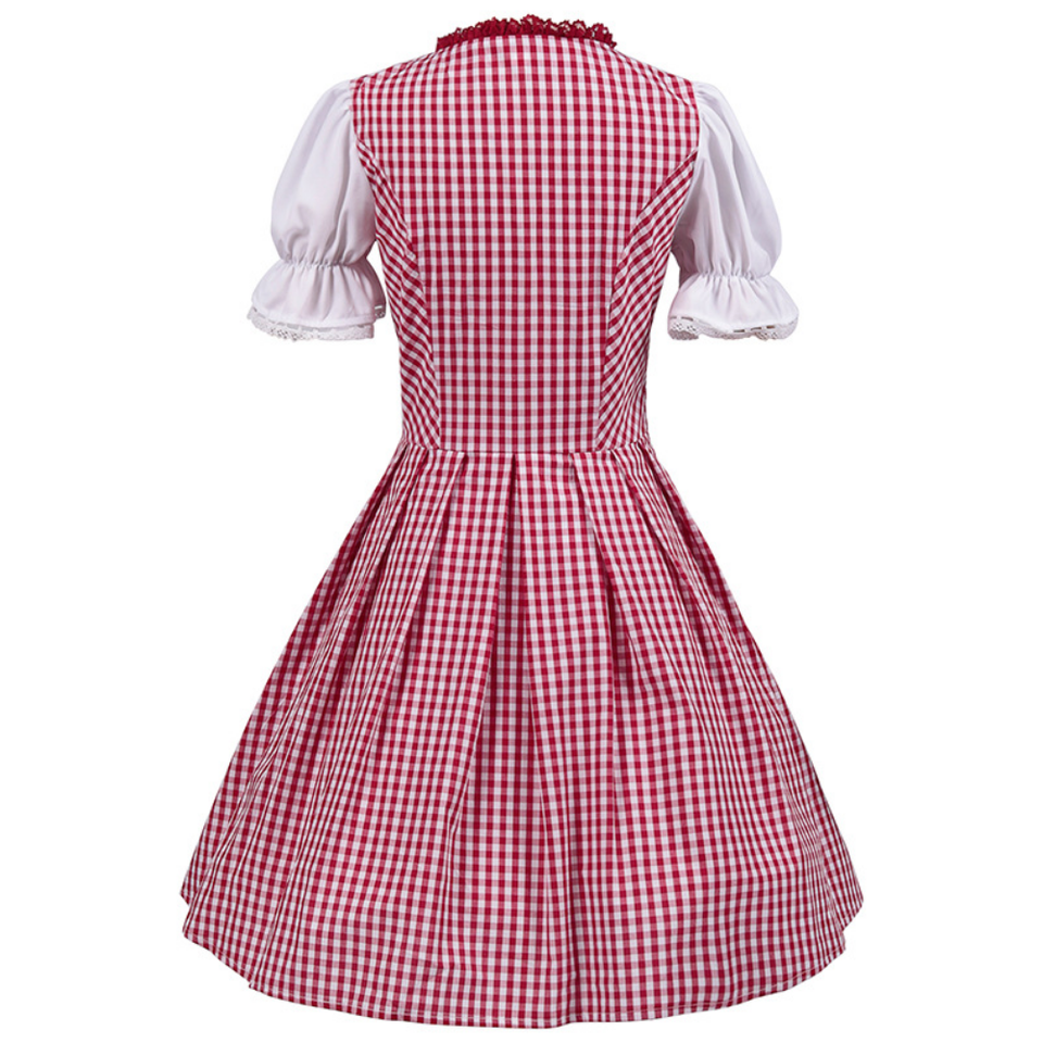 Dame Oktoberfest Dirndl Kjole | Klassisk midi design | Vanero