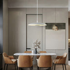 LED Pendellampe | Jern Loftlampe Med Integreret LED & Nikkelfinish | Til Spise- & Opholdsrum | Vanero