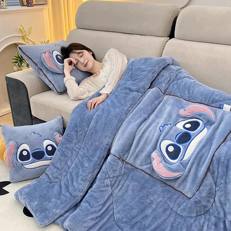 CozyNest | Varmt Tæppe Med Pude | Vanero