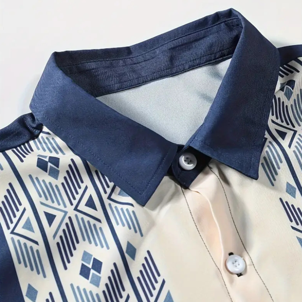 Herreskjorte Polyester | Regular Fit Kortærmet Skjorte | Let Design til Hverdagsbrug & Fritidsaktiviteter | Vanero