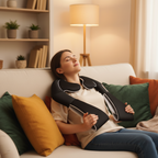 Shiatsu Massagepude med Varme | 8 Roterende Massagehoveder & 3 Intensitetsniveauer | Bærbar Nakke- & Rygmassager | Vanero