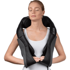 Shiatsu Massagepude med Varme | 8 Roterende Massagehoveder & 3 Intensitetsniveauer | Bærbar Nakke- & Rygmassager | Vanero
