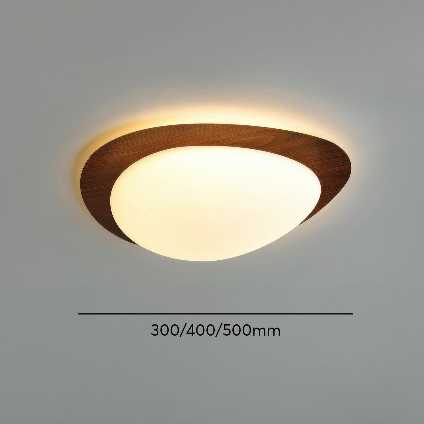 Loftslampe | Skandinavisk design med småsten og træårer | Vanero