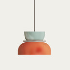 Pendellampe Med Farveblokdesign | Metal Loftlampe Med E27 Fatning | Indendørs Belysning | Vanero