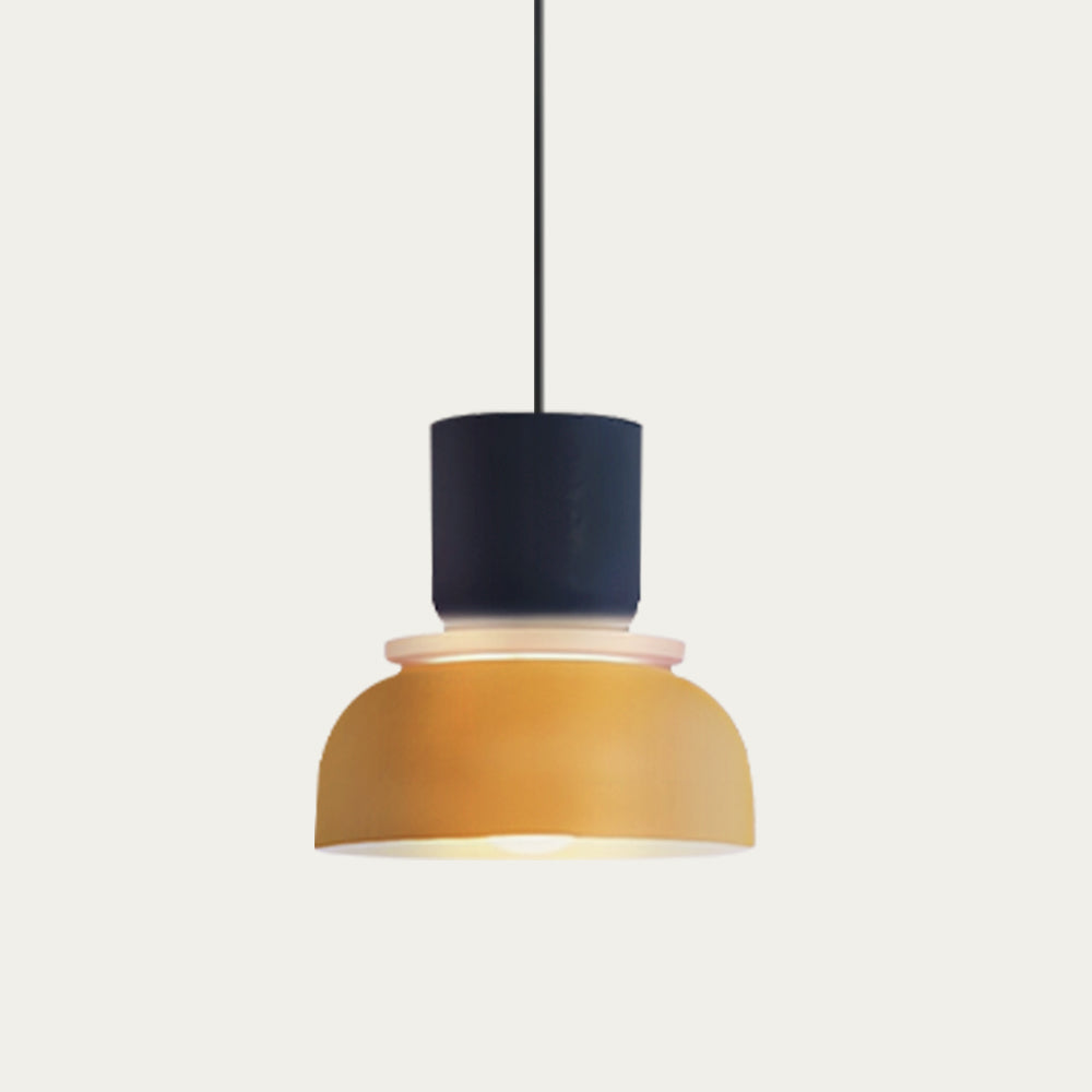 Pendellampe Med Farveblokdesign | Metal Loftlampe Med E27 Fatning | Indendørs Belysning | Vanero