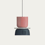 Pendellampe Med Farveblokdesign | Metal Loftlampe Med E27 Fatning | Indendørs Belysning | Vanero