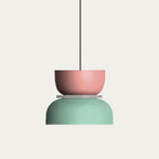 Pendellampe Med Farveblokdesign | Metal Loftlampe Med E27 Fatning | Indendørs Belysning | Vanero