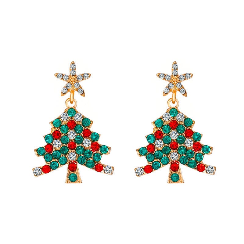 Sparkling Christmas Tree | Earrings | Vanero