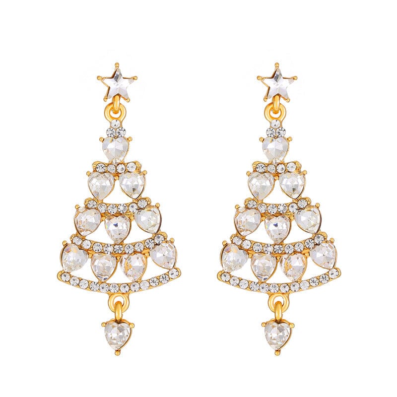 Sparkling Christmas Tree | Earrings | Vanero
