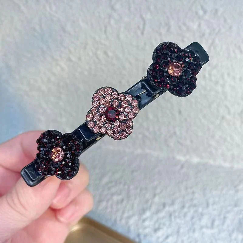 Rosa | Krystal Sten Hårspænde | Vanero