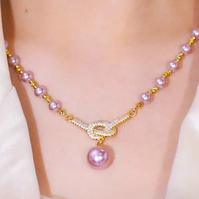 Jewelance PearlNecklace | Kvinders Elegant Perleperle Halskæde | Vanero