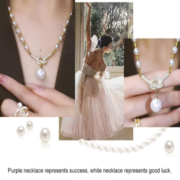 Jewelance PearlNecklace | Kvinders Elegant Perleperle Halskæde | Vanero