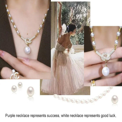 Jewelance PearlNecklace | Kvinders Elegant Perleperle Halskæde | Vanero