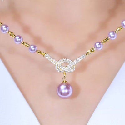 Jewelance PearlNecklace | Kvinders Elegant Perleperle Halskæde | Vanero