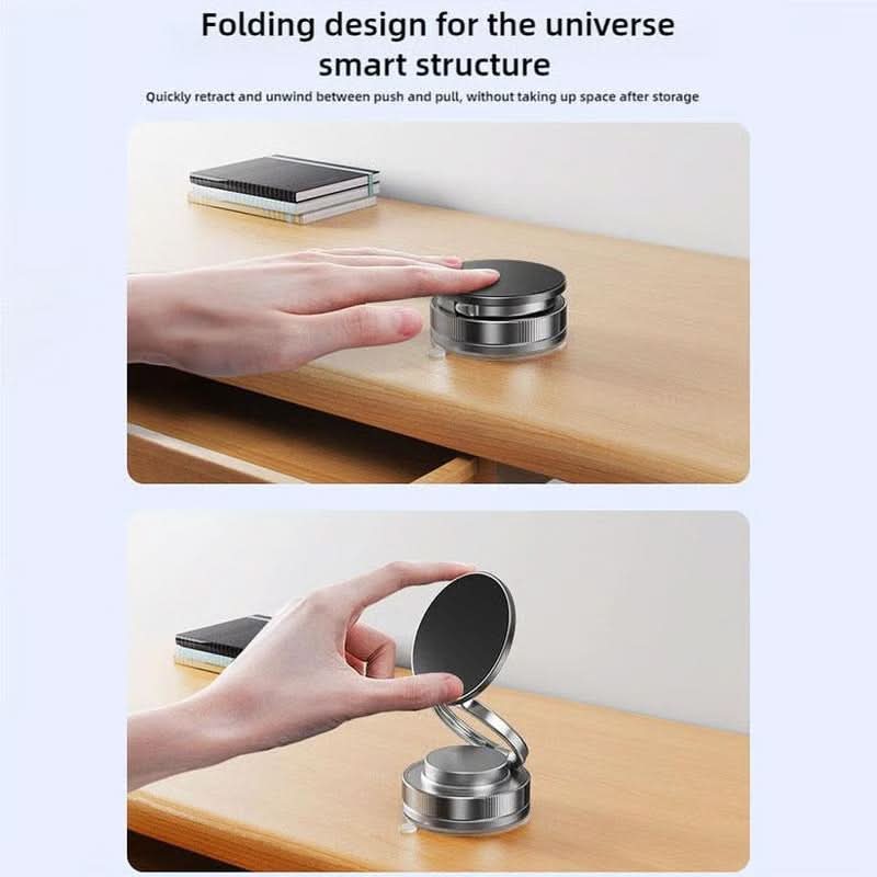 Magnetisk Mobilholder Med Vakuumsugebase | Foldbart 360 Graders Justerbart Design | Håndfri Brug Til Bil Skrivebord & Køkken | Vanero