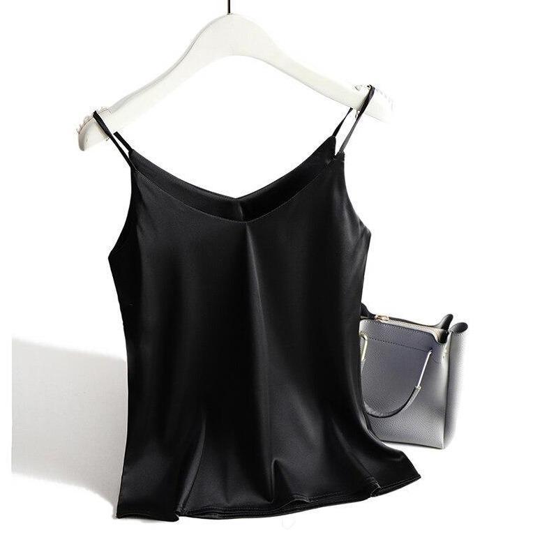 Dame Tanktop Bomuld Elastanblanding | Regular Fit Ærmeløs Tanktop | Strækbart Design Til Hverdagsbrug & Lag-På-Lag | Vanero